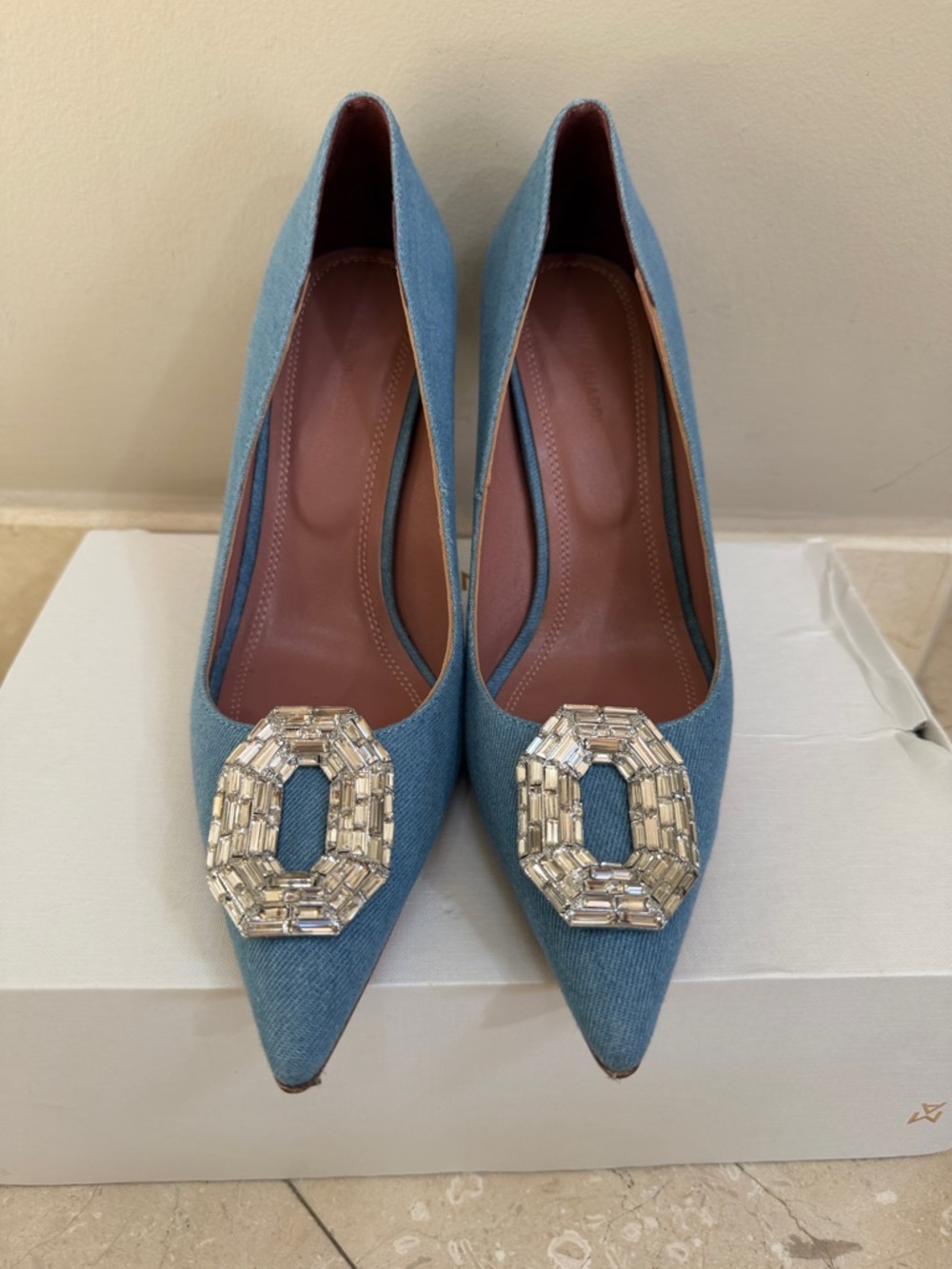 Denim heels size 40